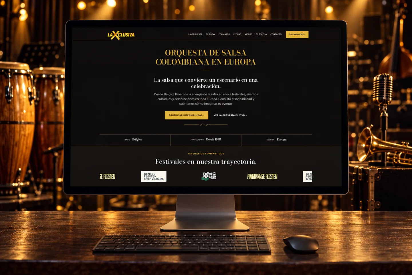 Presentación de la web de La Xclusiva Salsa, proyecto de Contundente BE